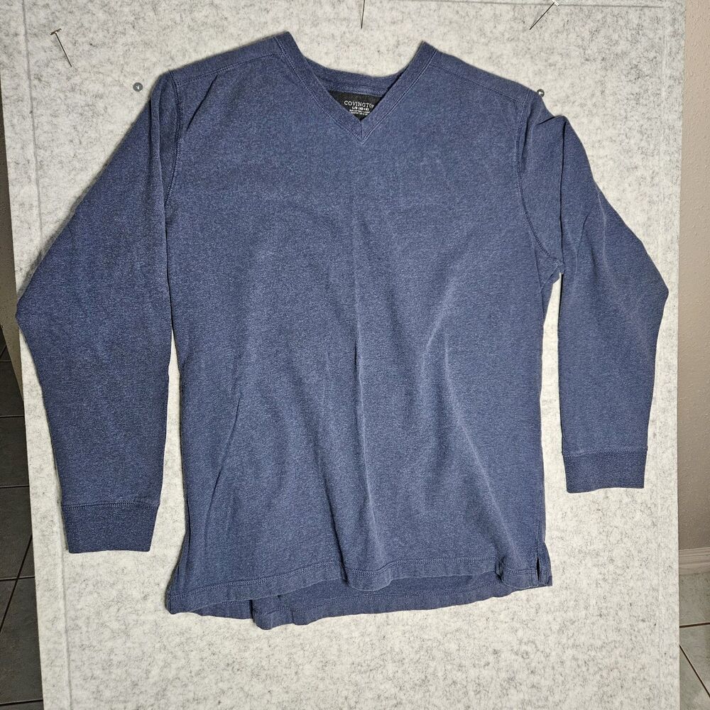 Covington Knit Sweater Long Sleeve V-Neck Pullover Men's Lg